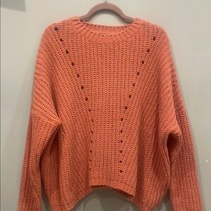 Women's Coral Sweater oversized small